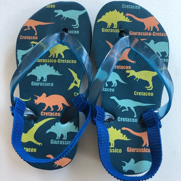 Boys dinosaur flip flop size 6-7 - Picture 1 of 2